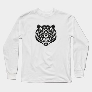 Abstract Tiger Head Long Sleeve T-Shirt